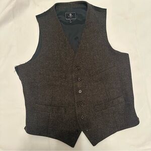 🖤✨ J.Crew Men’s Medium Herringbone Linen Blend Vest / Waistcoat ✨🖤